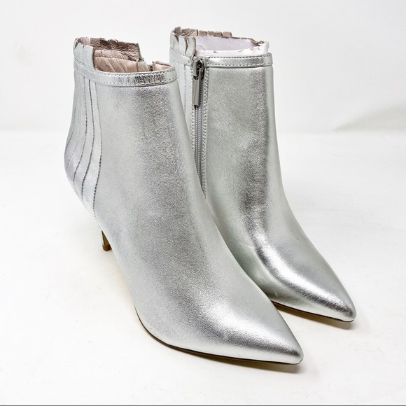 Rachel Zoe Metallic Point Toe Booties - Picture 3 of 7